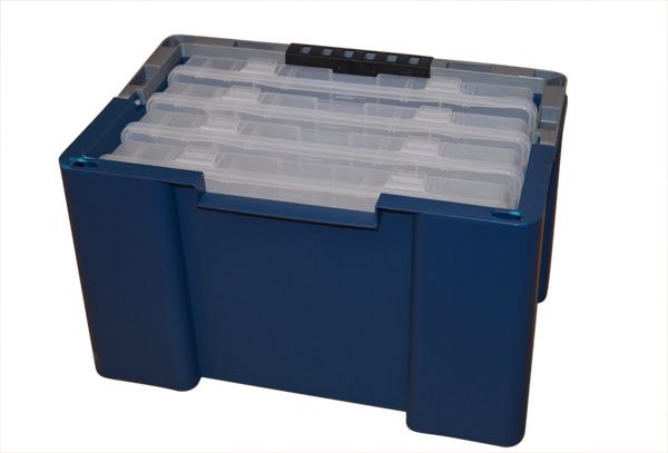 schubladenboxen stapelbar Schubladenbox Allison mit 2 Schüben 260x125x195mm jet-black Kunststoff HAN 1120-13 kaufen Color:Blue Textured