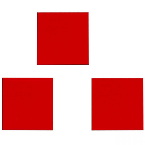 Nummerierungen quadratisch rot (blanko)