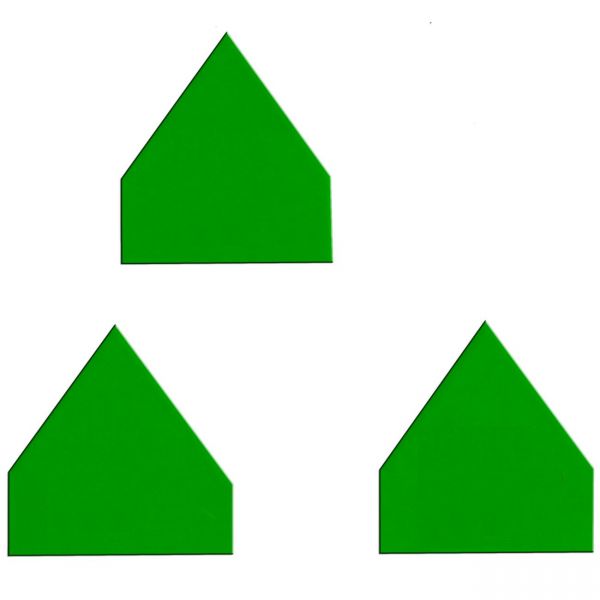 Nummerierungen spitz grün (blanko)